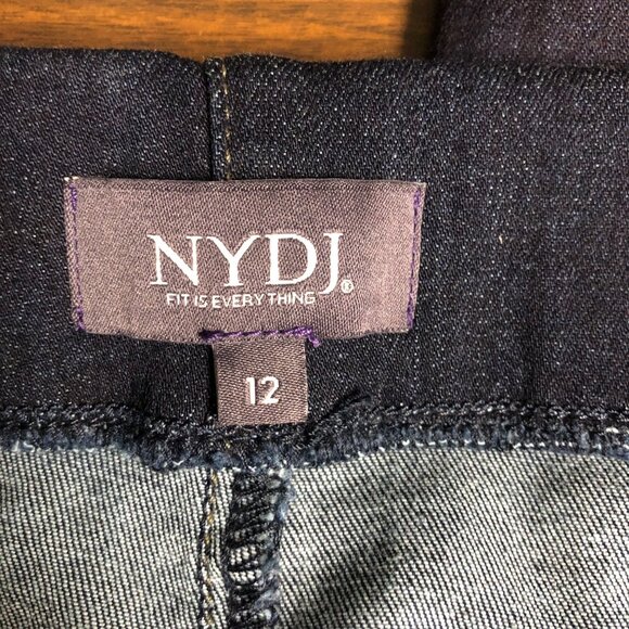 NYDJ Pull On Skinny Ankle Mabel Jeans Womens Size 12 Denim Lift Tuck Stretch NEW - Picture 5 of 7